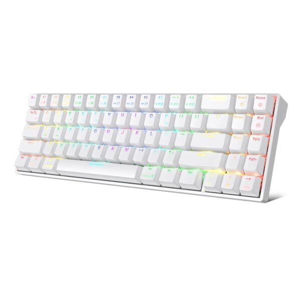 ROYAL KLUDGE GAMING KEYBOARD TRI MODE RGB HOT SWAP BROWN SWITCH WHITE RK71