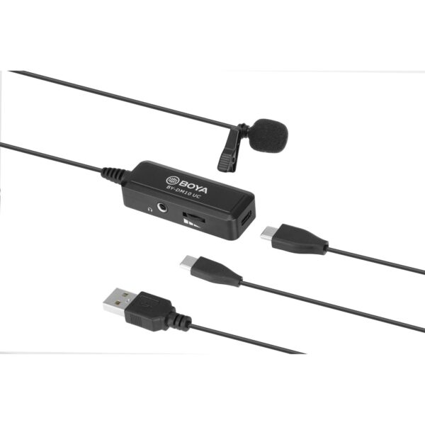 BOYA DIGITAL LAVALIER MICROPHONE WITH TYPE-C CONNECTOR BY-DM10UC