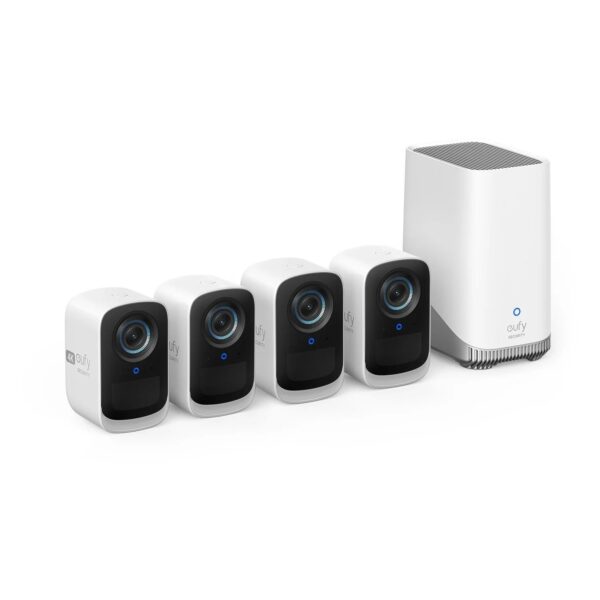 EUFY WIRELESS 3C SECURITY CAMERA 4+1 KIT WHITE T8883321