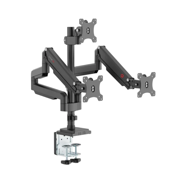 he GAMEON Triple Monitor Arm Stand and Mount (Model: GO-5367) is the ultimate solution for a streamlined and organized workstation