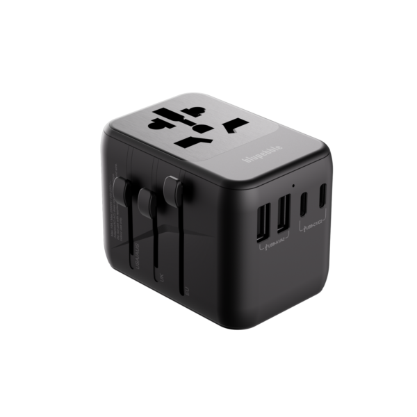 Bluepebble Passport 5 World Travel Adapter with GaN III Tech - 35W, 3 USB-C & 2 USB-A BP-TVL005 - Image 4