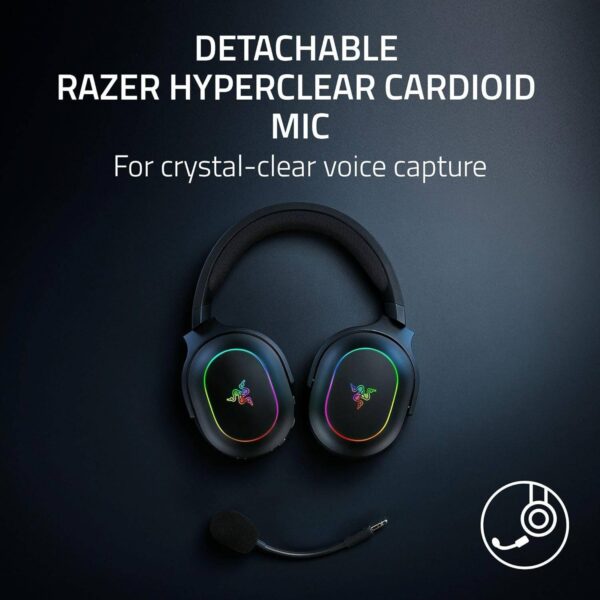 Razer Barracuda X Chroma Wireless Gaming Headset (Black, RZ04-05220100-R3M1) - 7.1 Surround Sound and RGB Lighting - Image 3