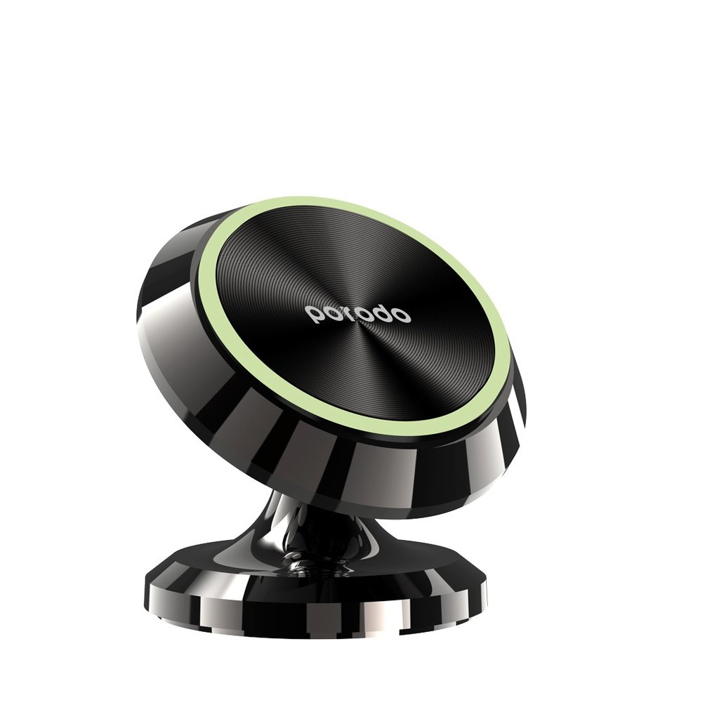 Simplify your driving experience with the Porodo 3 Circular Discs Magnetic Car Mount - Black