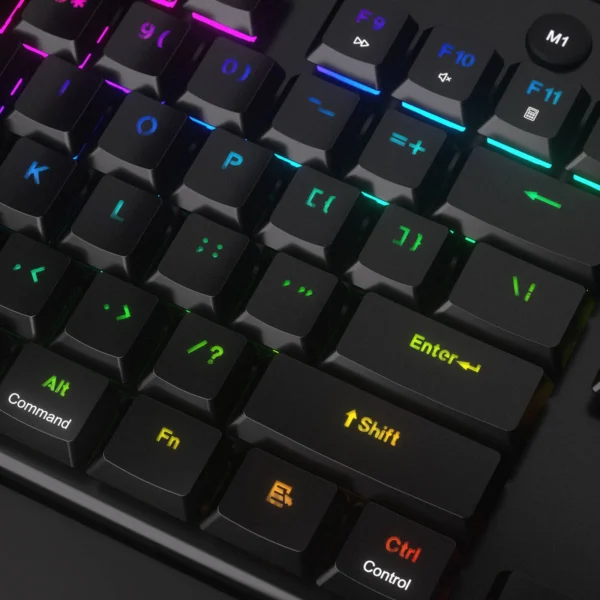 Redragon Horus Wireless RGB Mechanical Keyboard (K618RGB-Pro, Red Switches) - Ultra-Thin Design with Dynamic Lighting - Image 2