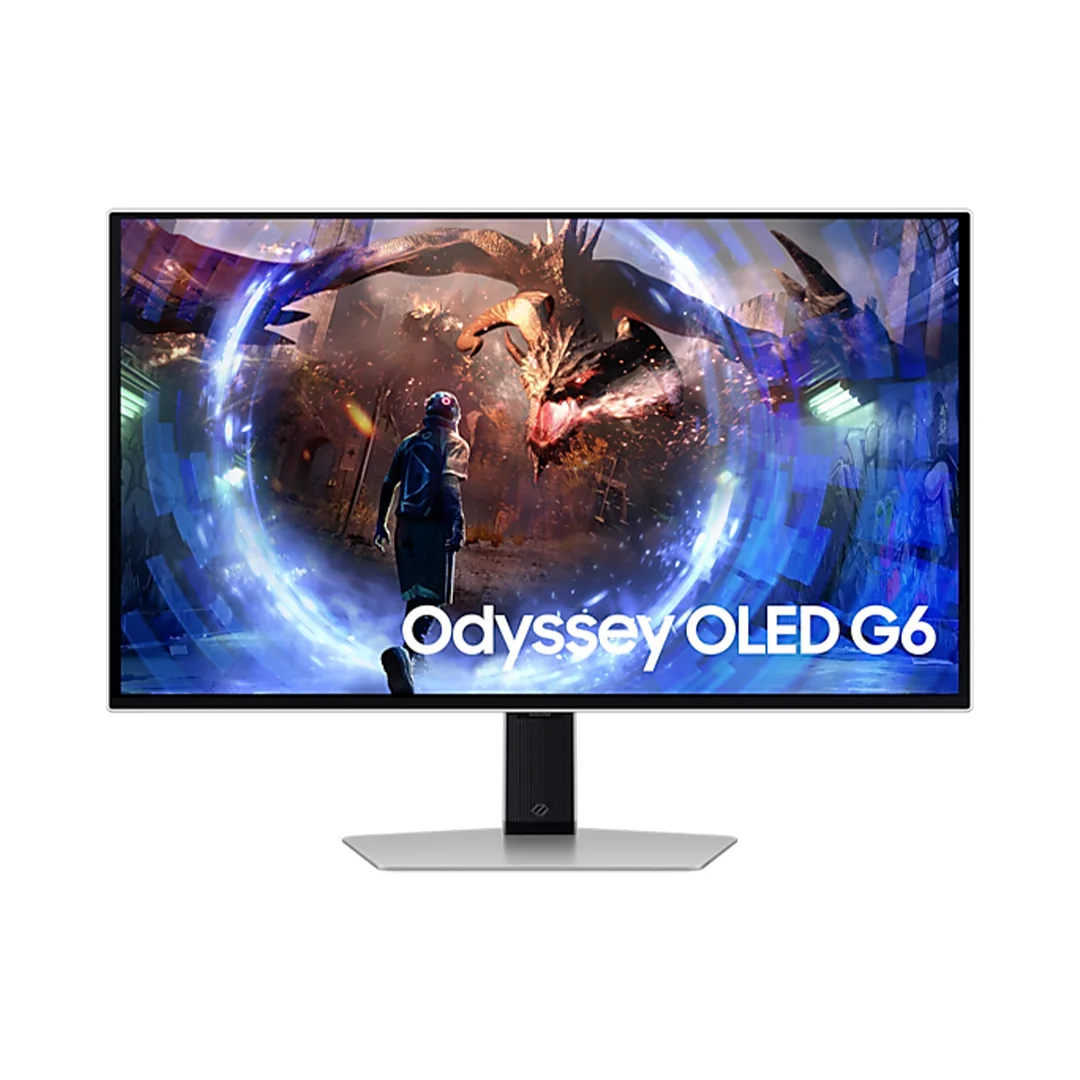 Redefine your gaming experience with the Samsung Odyssey G6 Flat Gaming Monitor (LS27DG602SM).