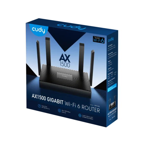 Cudy AX1500 Gigabit WiFi 6 Mesh Router WR1500 - Image 3