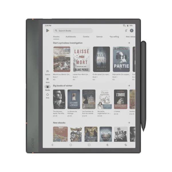 BOOX Note Air 4C 10.3" E-Ink Color Tablet – 64GB, 6GB RAM, Wi-Fi, Android, Touchscreen, Stylus Support, Black
