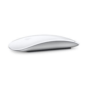 The Apple Magic Mouse in White offers a sleek, minimalist design with a Multi-Touch surface for intuitive navigation