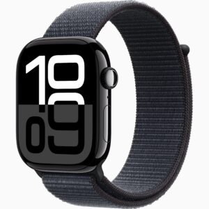 Apple Watch Series 10 GPS, 46mm Jet Black Aluminum with Ink Loop