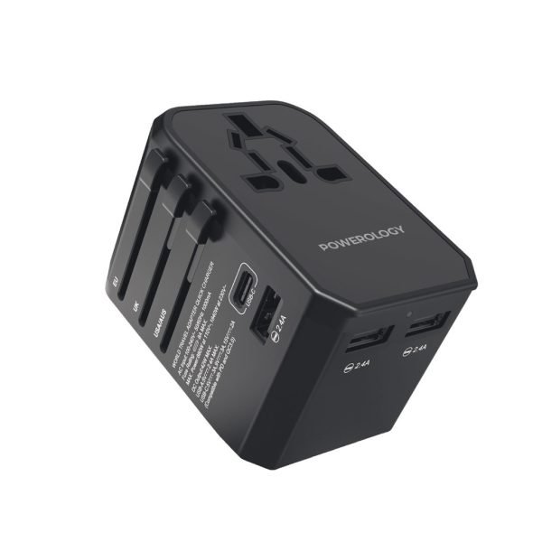 Powerology Universal Travel Charger: Fast Charging, Global Compatibility