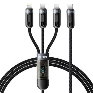Porodo 3-in-1 Fast Charging Cable: Universal Connectivity