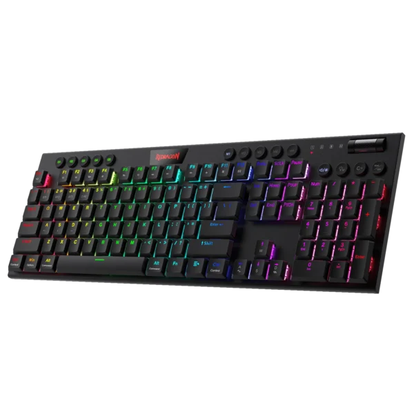 Take your gaming experience to the next level with the Redragon K618 Horus Wireless RGB Mechanical Keyboard