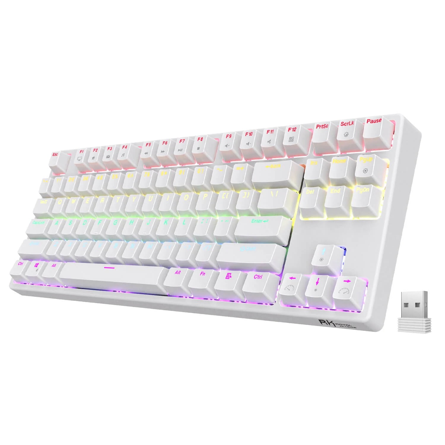 ROYAL KLUDGE GAMING KEYBOARD RGB TRI MODE HOT PLUG BROWN