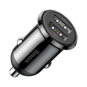 Baseus Grain Pro Car Charger - Dual USB 4.8A Power