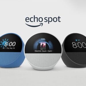 Amazon Echo Spot - Smart Alarm Clock with Alexa & Vibrant Sound