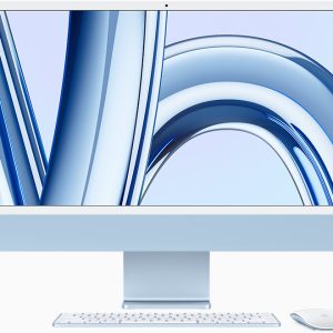 Apple iMac 24-inch in Blue: M3 Chip, Brilliant 4.5K Display, 256GB SSD